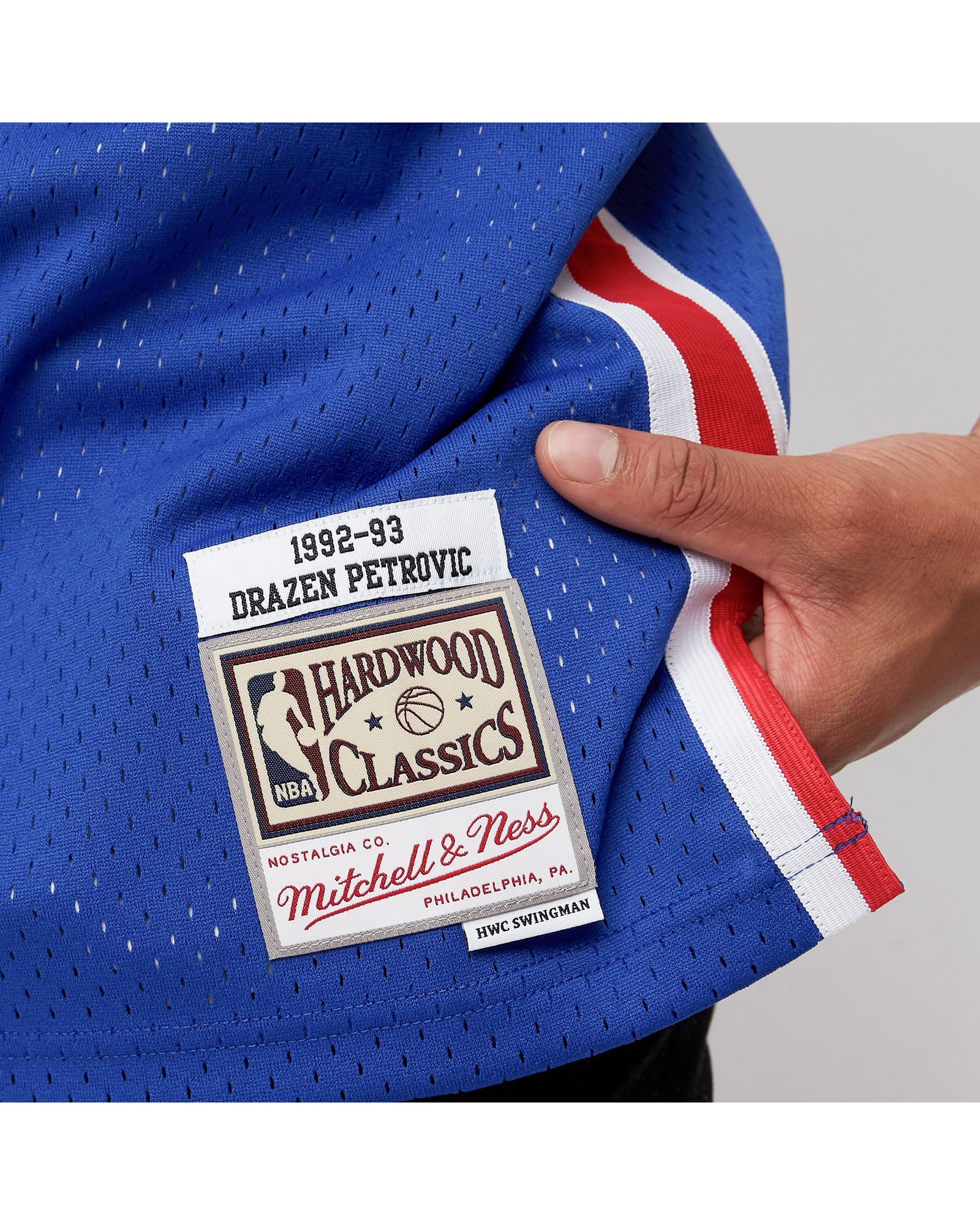 NBA Swingman Jersey New Jersey Nets Road 1992-93 Drazen Petrovic #3