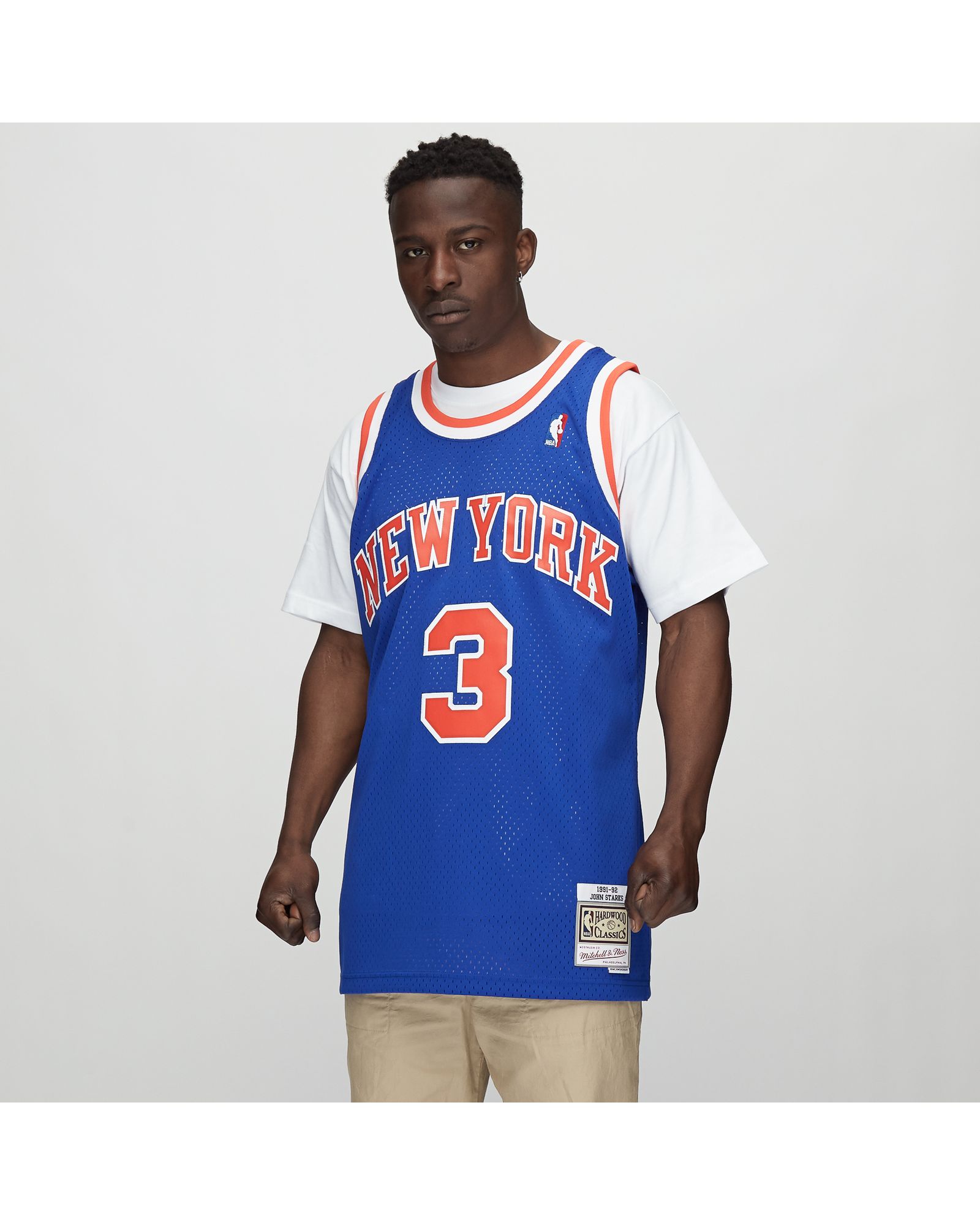 NBA Swingman Jersey New York Knicks Road 1991-92 John Starks #3