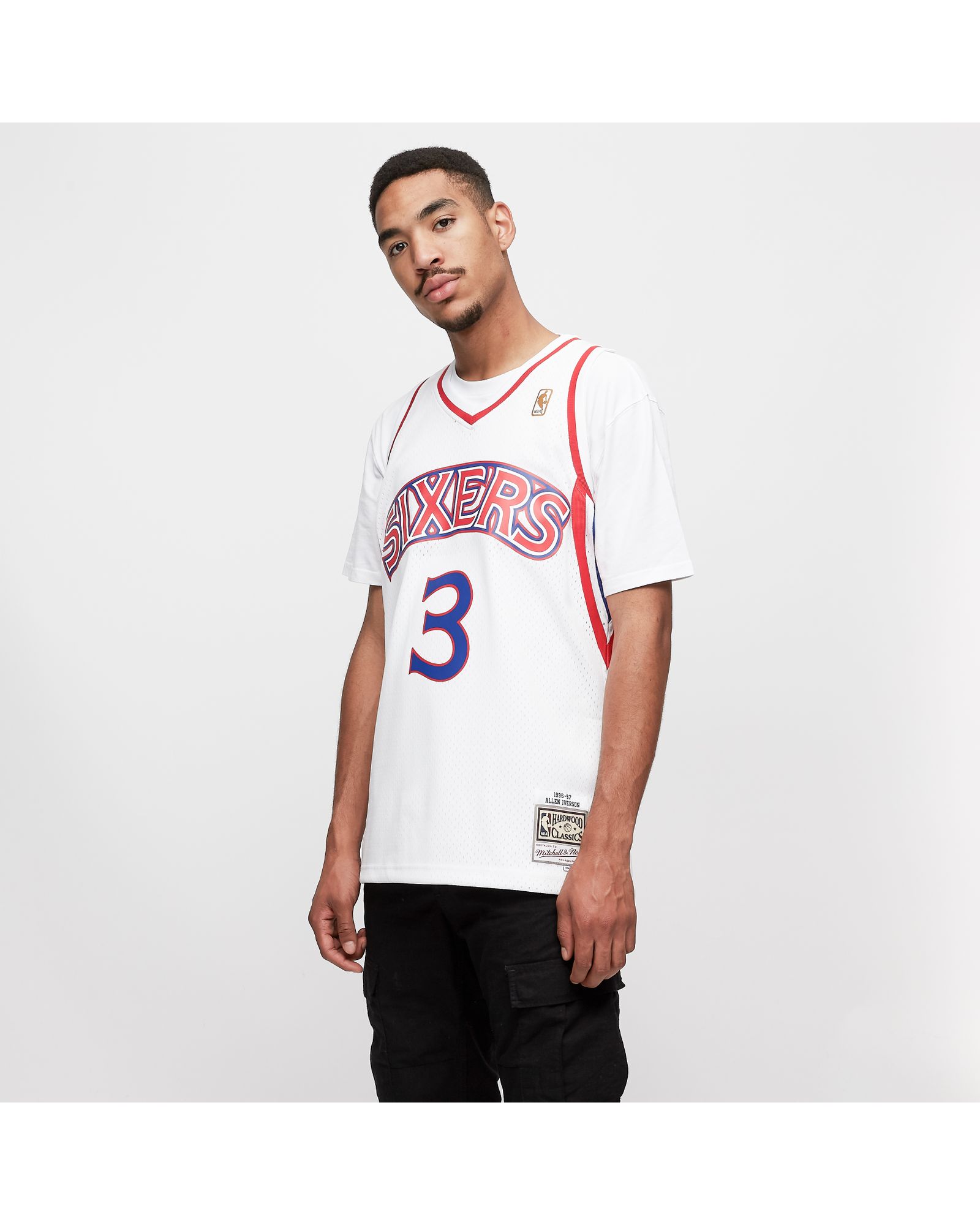 NBA Swingman Jersey Philadelphia 76ers Home 1996-97 Allen Iverson #3