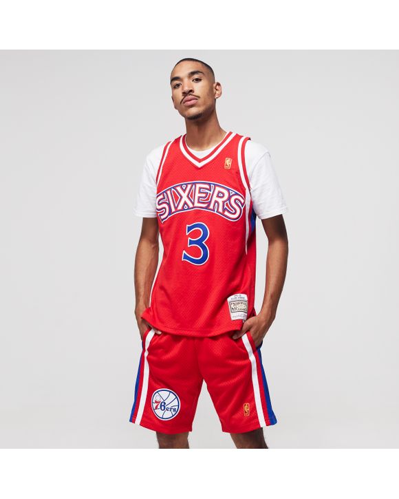 Mitchell & Ness Swingman Philadelphia 76ers Road 1996-97 Allen Iverson Jersey, Red