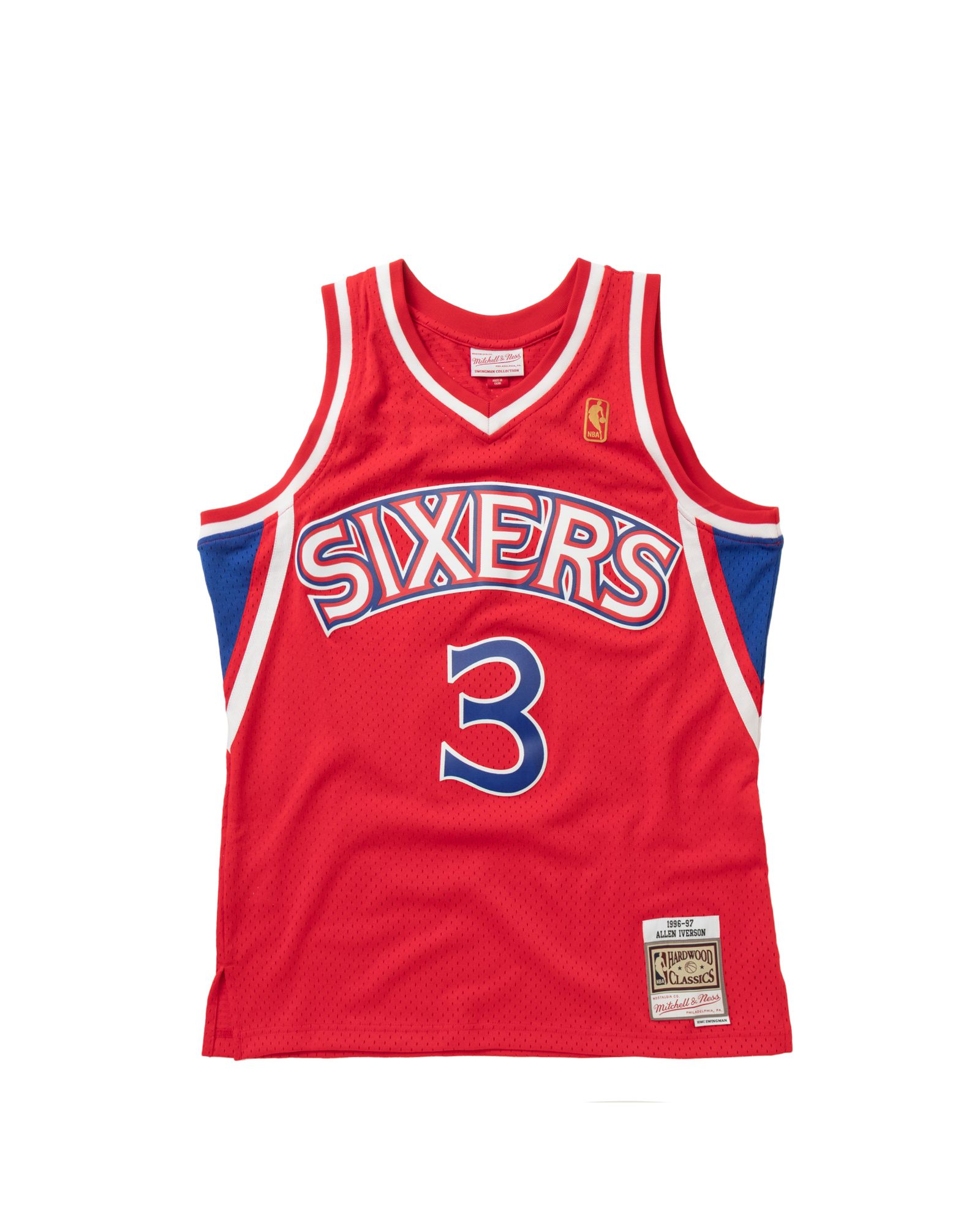 NBA Swingman Jersey Philadelphia 76ers Road 1996-97 Allen Iverson #3