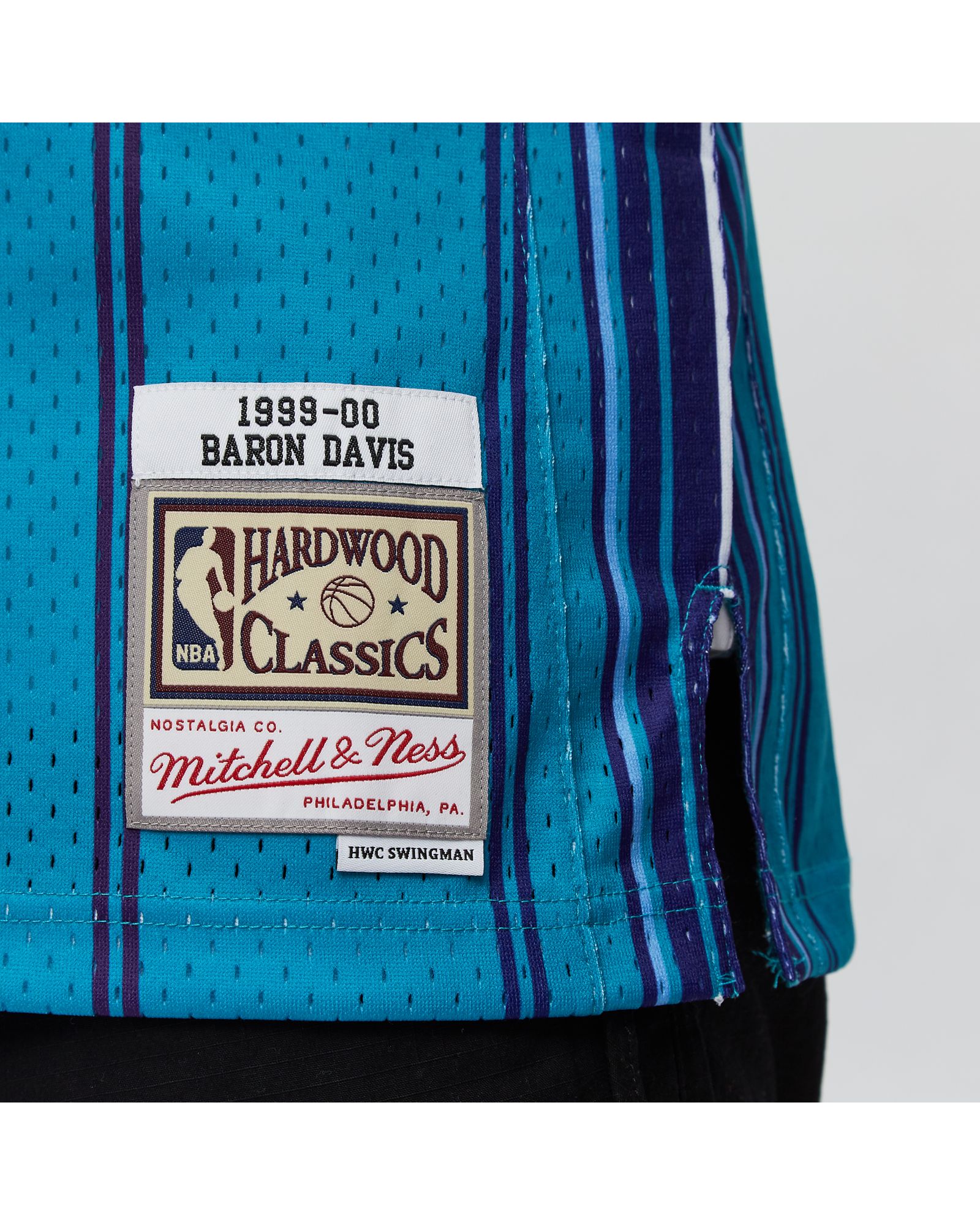 NBA Swingman Jersey Charlotte Hornets Road 1999-00 Baron Davis #1