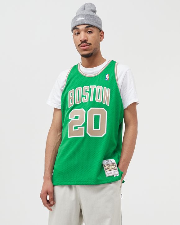 Men's Boston Celtics Kevin Garnett Mitchell & Ness Kelly Green Hardwood Classics 2007-08 Swingman Jersey