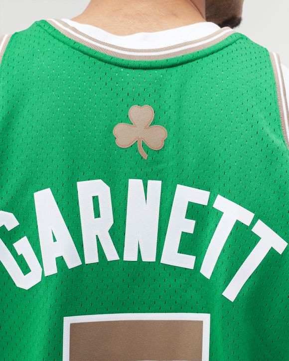 Boston Celtics Kevin Garnett Hardwood Classics 2007-08 Road Swingman Jersey  by Mitchell & Ness - Kelly Green - Mens