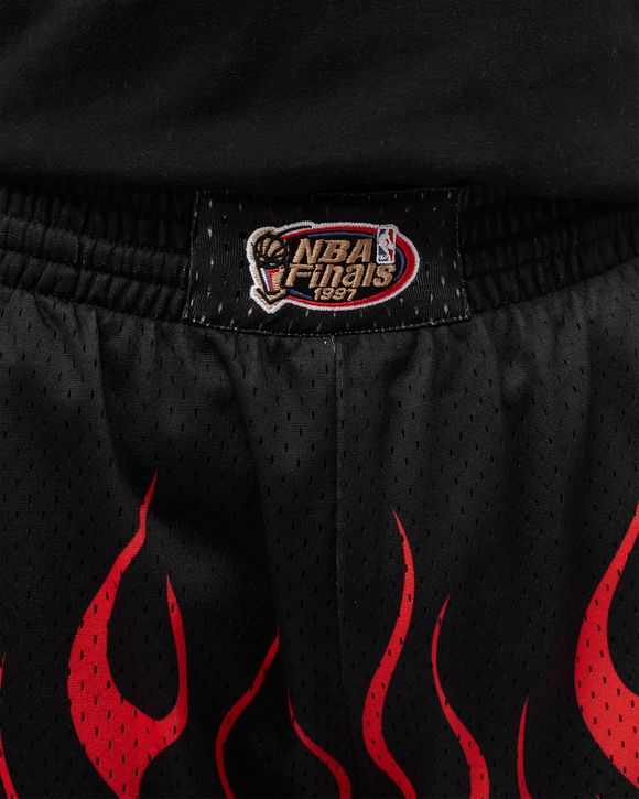 Mitchell and Ness Chicago Bulls Flames Swingman Shorts
