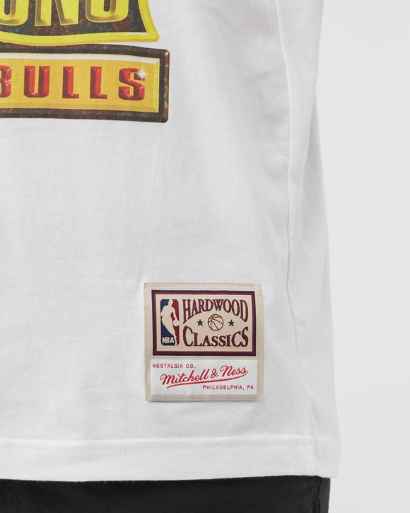 Mitchell and Ness Men's Chicago Bulls NBA 1991 Champions Graphic T-Shirt in White/White Size Medium | 100% Cotton