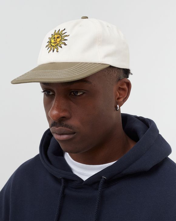 Butter Goods SUN 6 PANEL CAP White - Natural/Sage