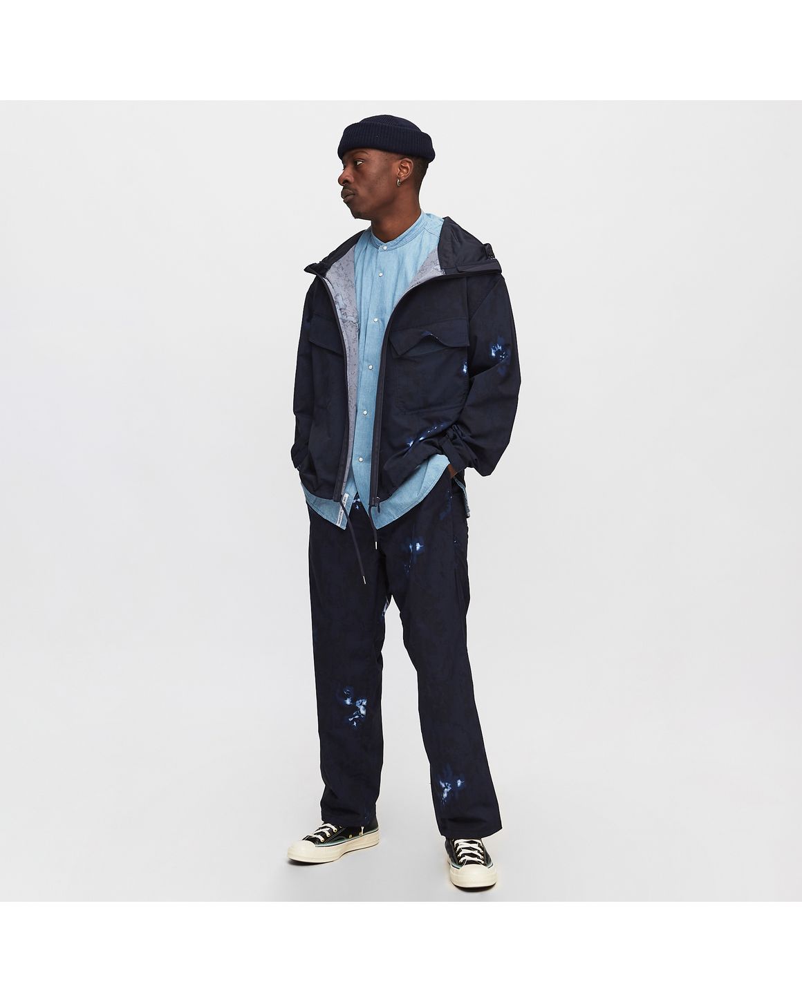 【nanamica】Band Collar Wind Shirt / WS nanamica Band Collar Wind Shirt – unexpected store