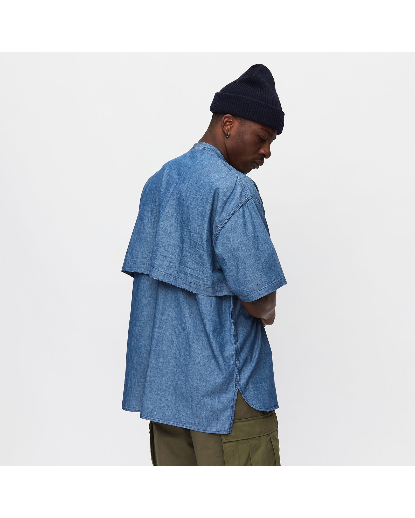 Band Collar Wind Shirt