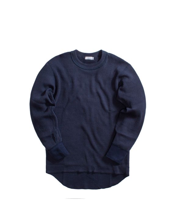 NANAMICA Crew Neck L/S Thermal Tee Blue | BSTN Store
