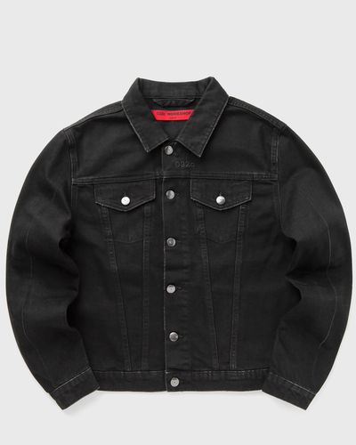 032c DOWN TO EARTH BOXY DENIM JACKET, black
