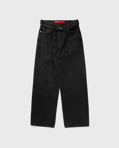 032c DOWN TO EARTH WIDE LEG JEAN, black