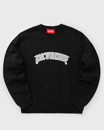 032c ONE DOLLAR BILL CREWNECK, black