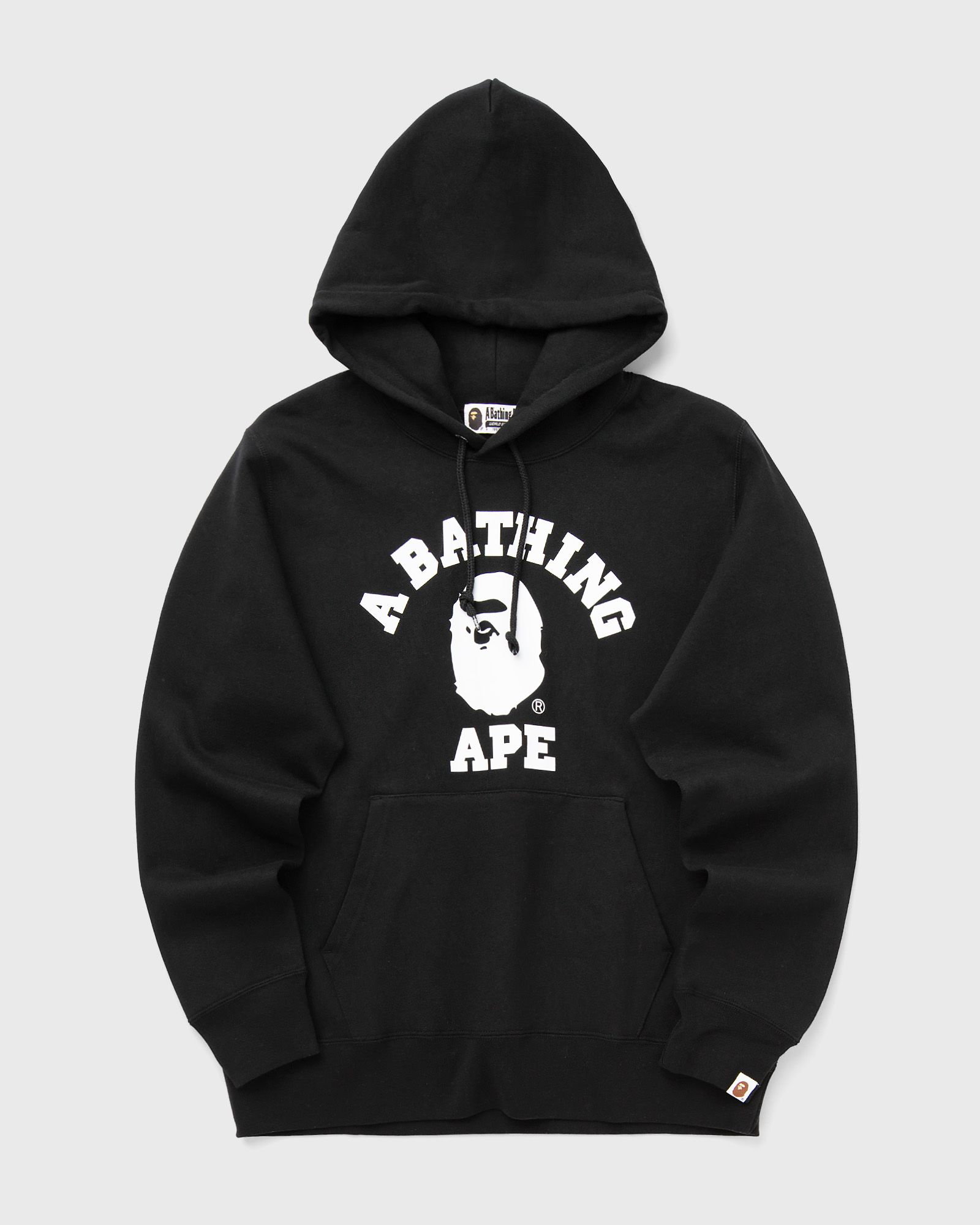 A Bathing Ape COLLEGE PULLOVER HOODIE, black