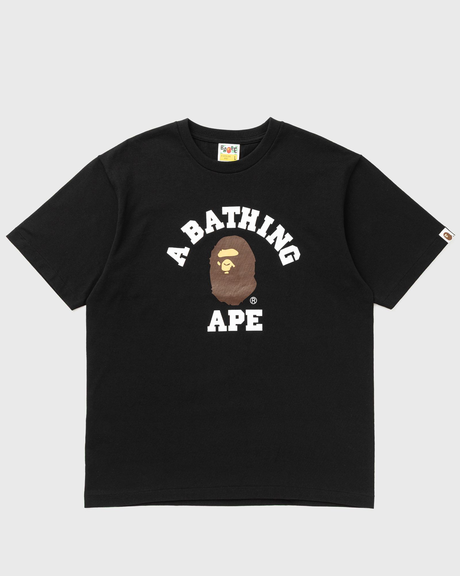 A Bathing Ape COLLEGE TEE, black