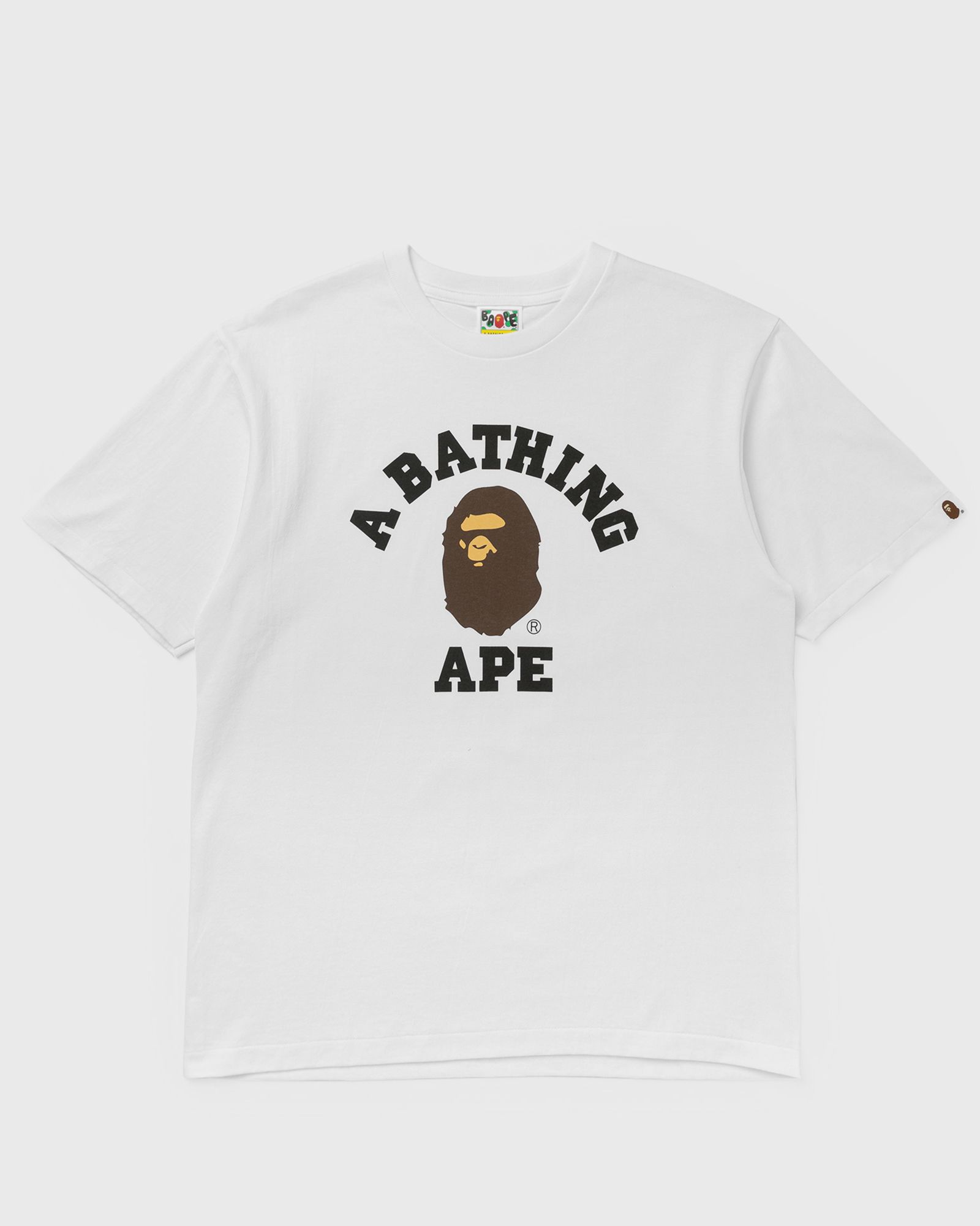 A Bathing Ape COLLEGE TEE, white