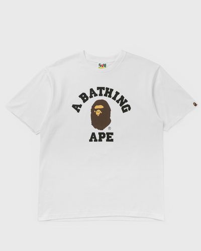 A Bathing Ape COLLEGE TEE, white