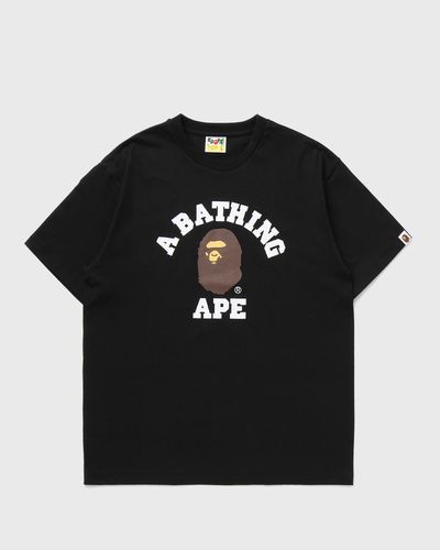A Bathing Ape COLLEGE TEE, black
