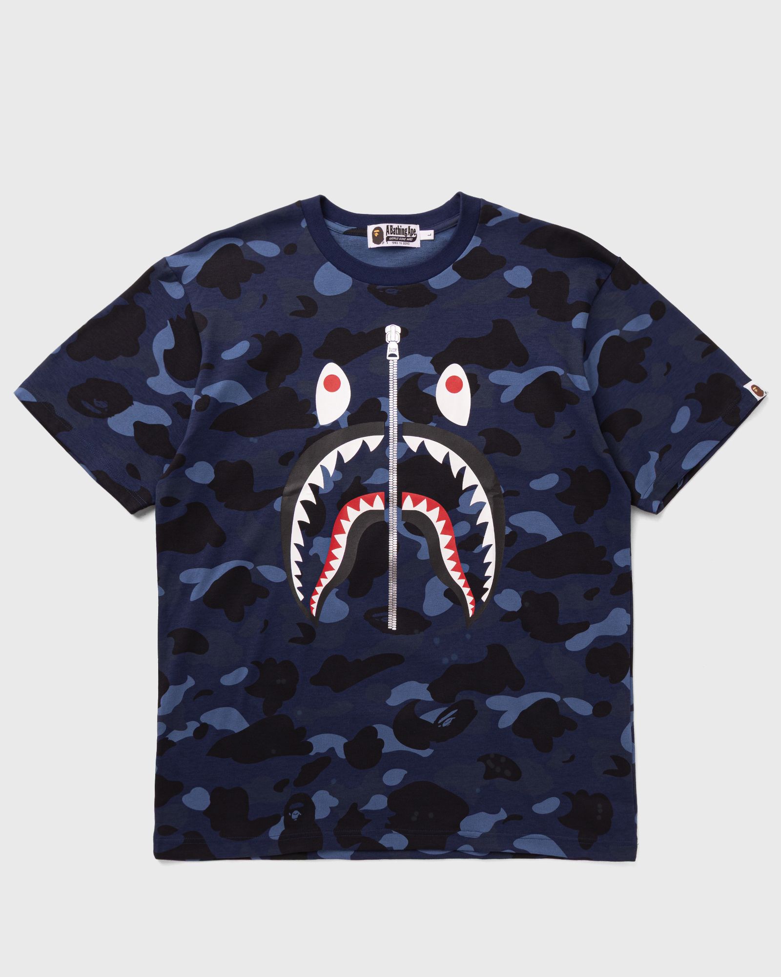 A Bathing Ape COLOR CAMO SHARK TEE, blue