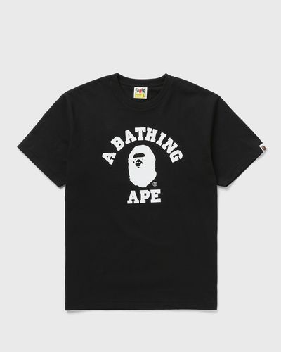 A Bathing Ape CRYSTAL STONE EYE COLLEGE TEE, black