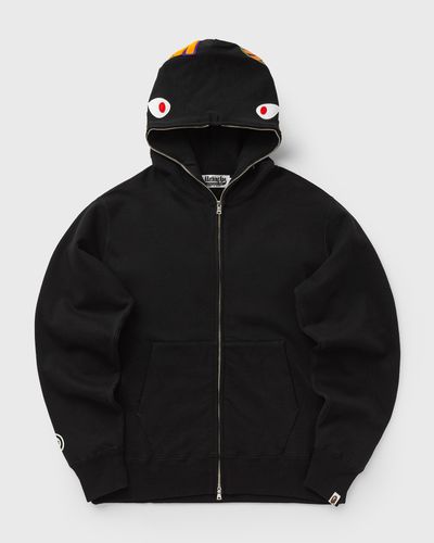 A Bathing Ape SHARK FULL ZIP HOODIE, black