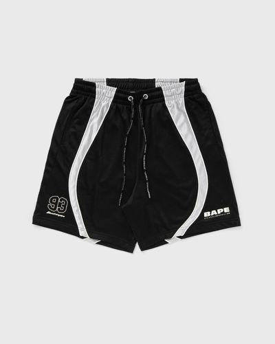 A Bathing Ape SOLID CAMO JACQUARD MULTILOGO RELAXED FIT SWEAT SHORTS, grey
