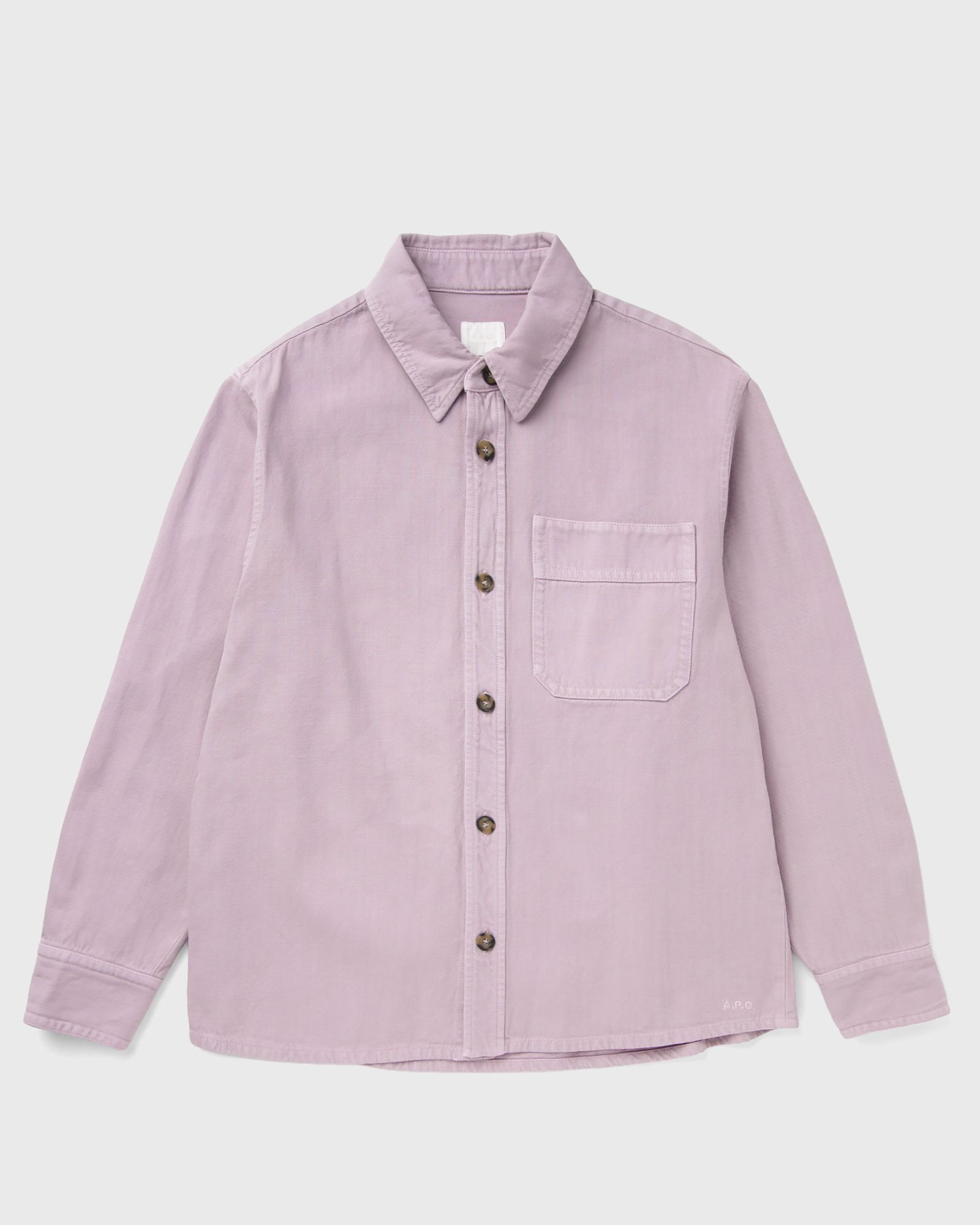 A.P.C. BASILE LOGO SHIRT, purple