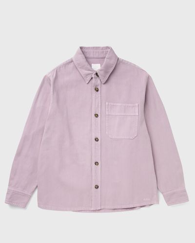 A.P.C. BASILE LOGO SHIRT, purple
