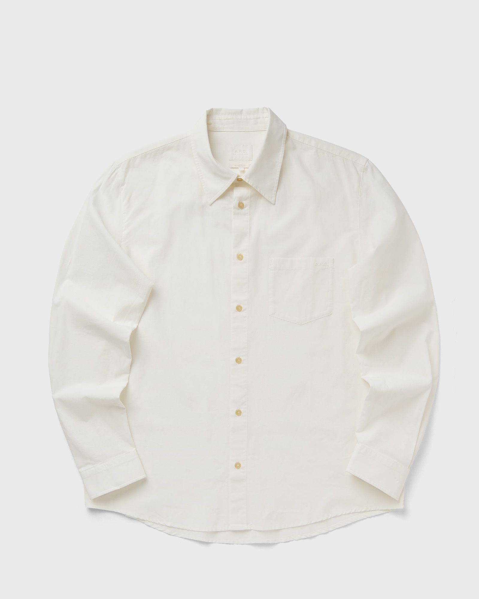 A.P.C. CHAMBRAY COULEUR COTONIN BIOLOGIQUE, white