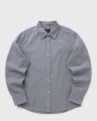 A.P.C. COTON LEGER BIOLOGIQUE TEINTE, blue