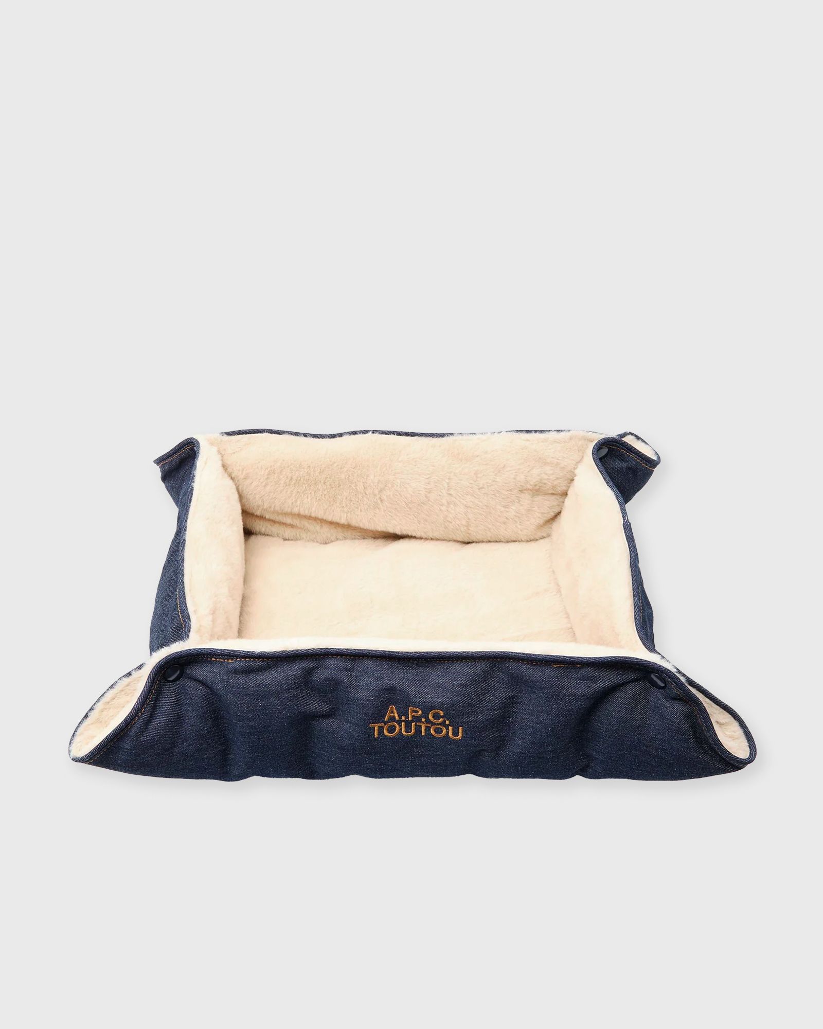 A.P.C. DOG BED, blue|beige