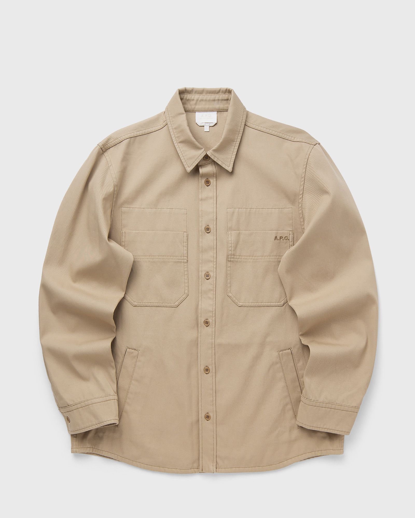 A.P.C. GABARDINE DE COTON BIOLOGIQUETONEE, beige