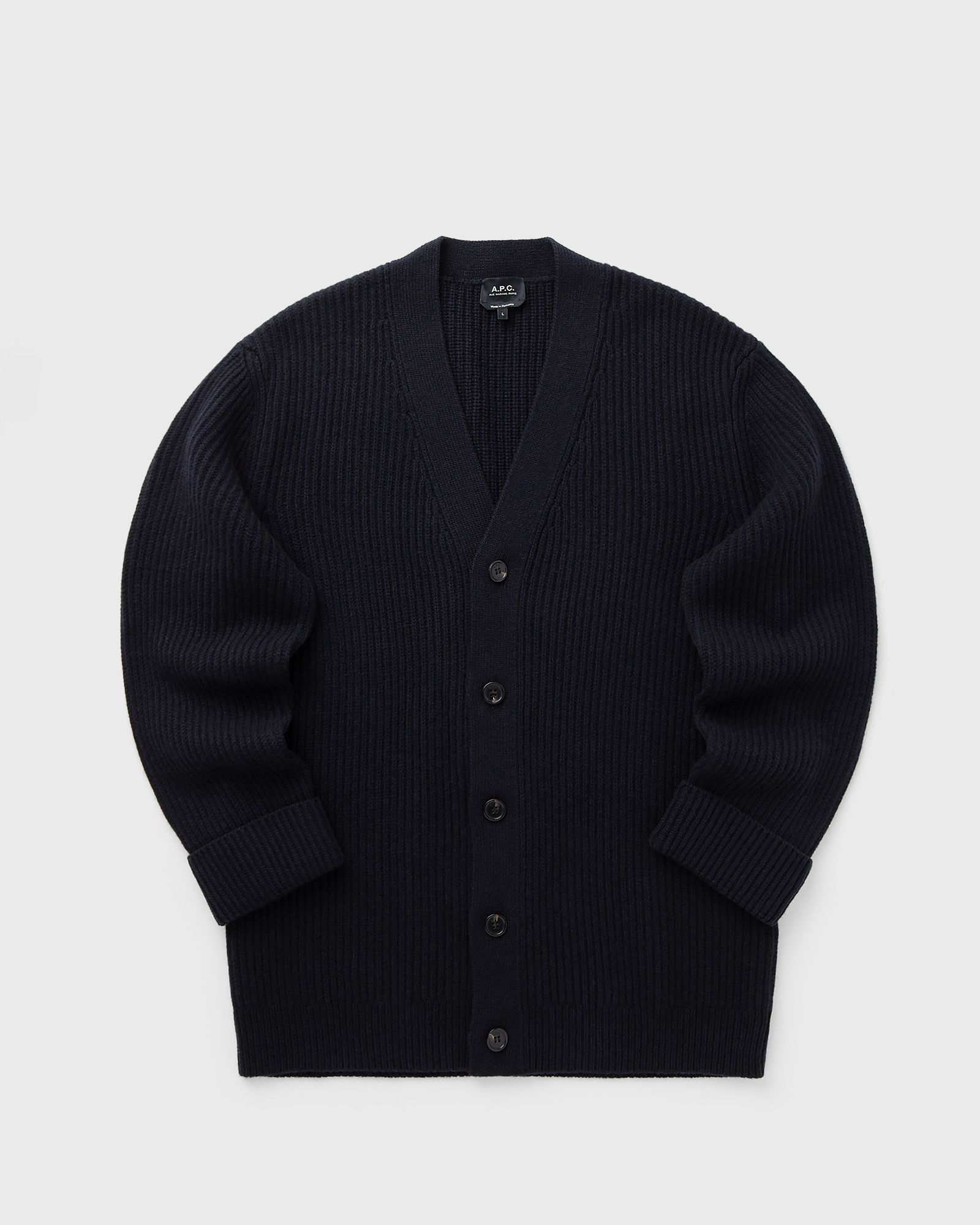 A.P.C. LAMBSWOOL CACHEMIRE A COTES, blue