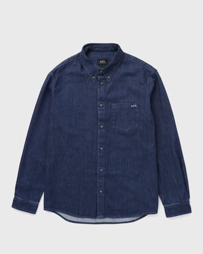A.P.C. NEW GREG SHIRT, blue