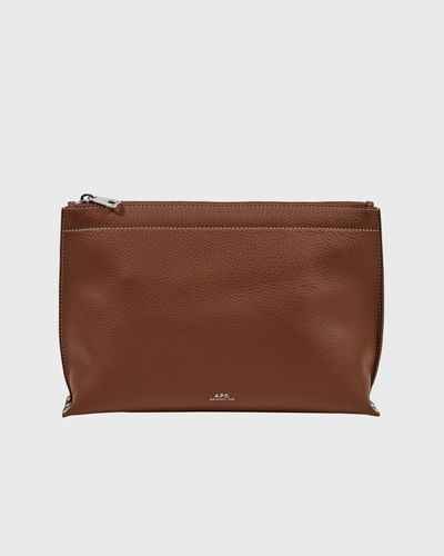 A.P.C. POCHETTE NEIGE CLOU, brown