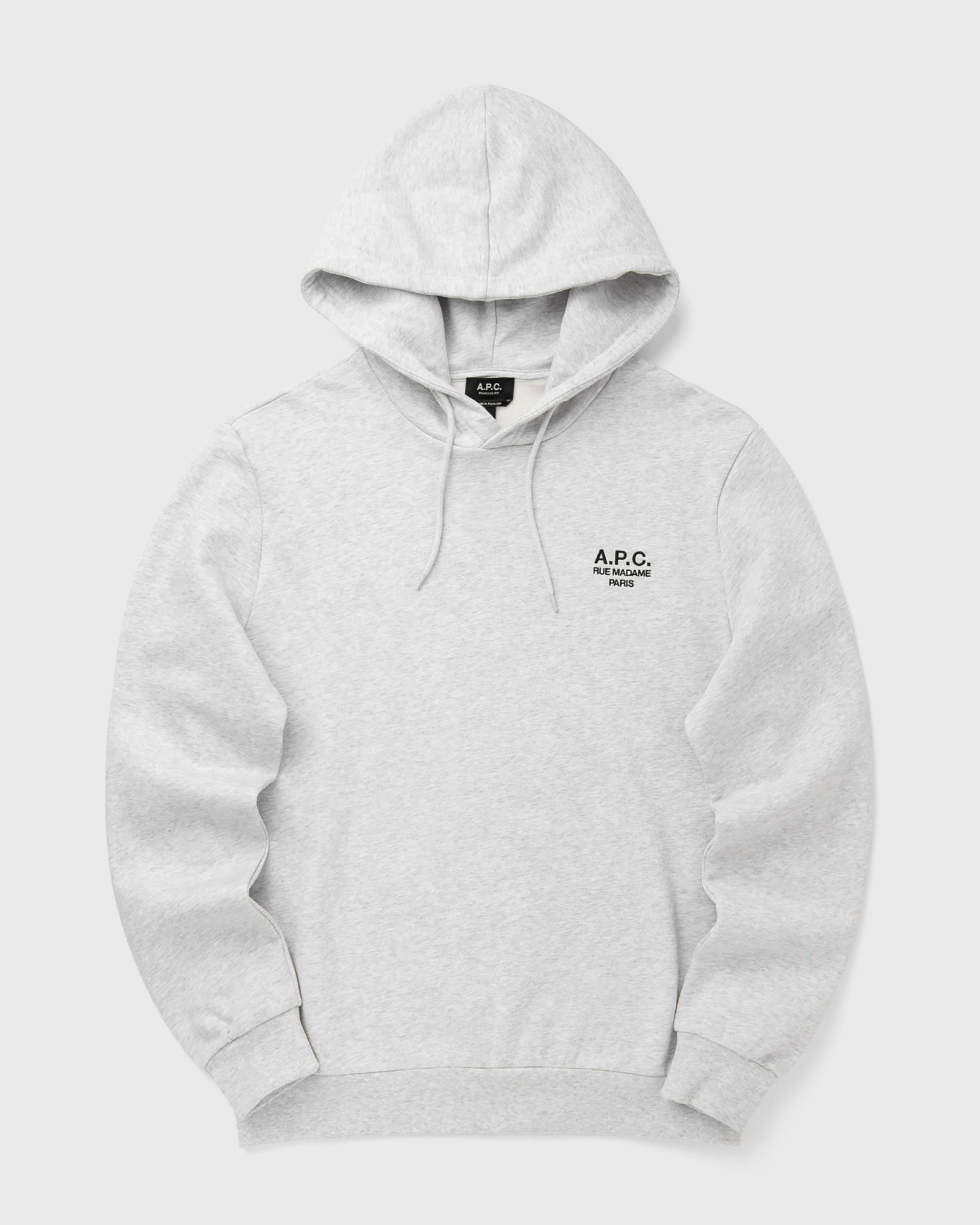 A.P.C. STANDARD RUE MADAME GOTS HOODIE, grey