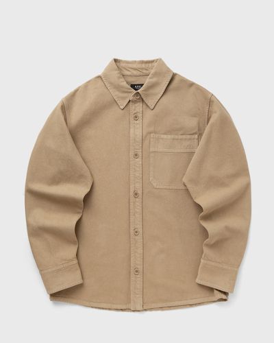 A.P.C. SURCHEMISE BASILE BRODEE POITRINE, beige