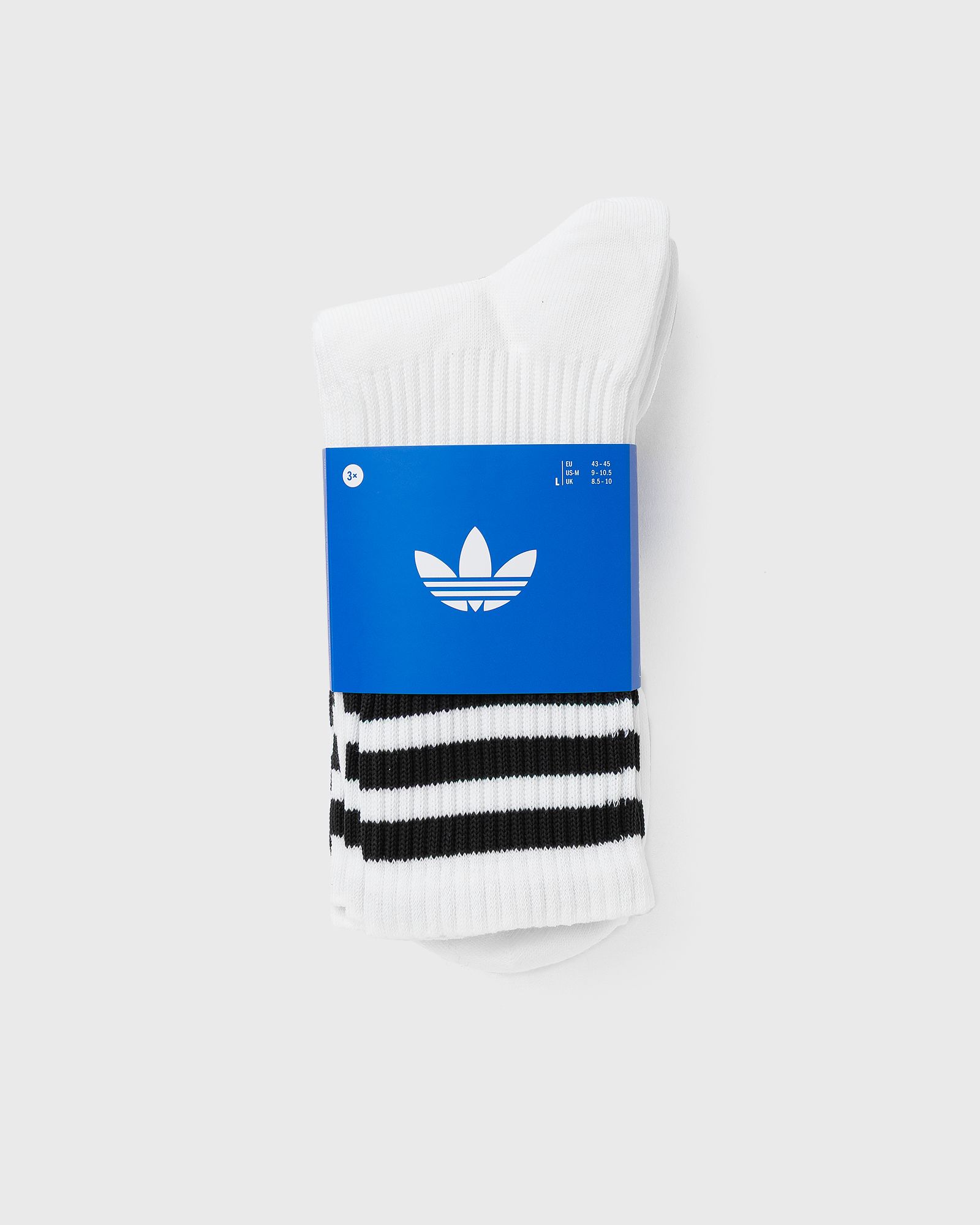 Adidas 3 STRIPES CREW SOCKS 3 PAIRS, white