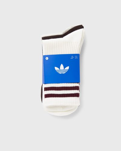 Adidas 3 STRIPES CREW SOCKS 3 PAIRS, purple|white