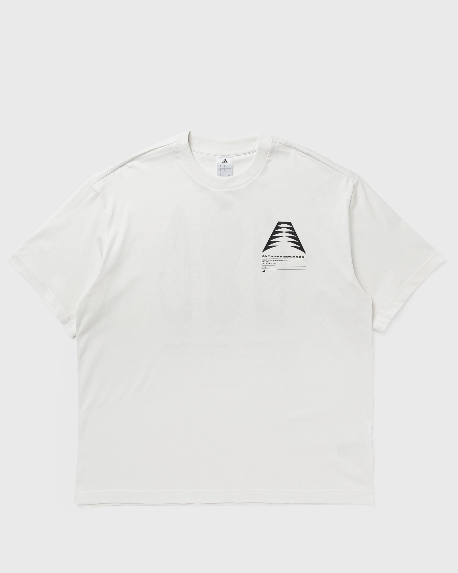 Adidas ANTHONY EDWARDS GFX SCHEMATIC TEE, white