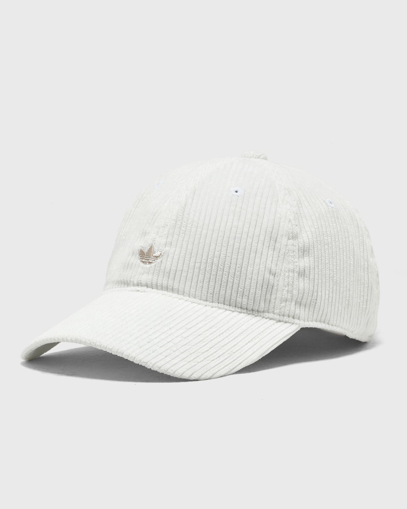 Adidas CORDUROY BASEBALL CAP, white