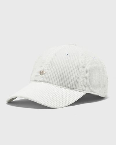 Adidas CORDUROY BASEBALL CAP, white