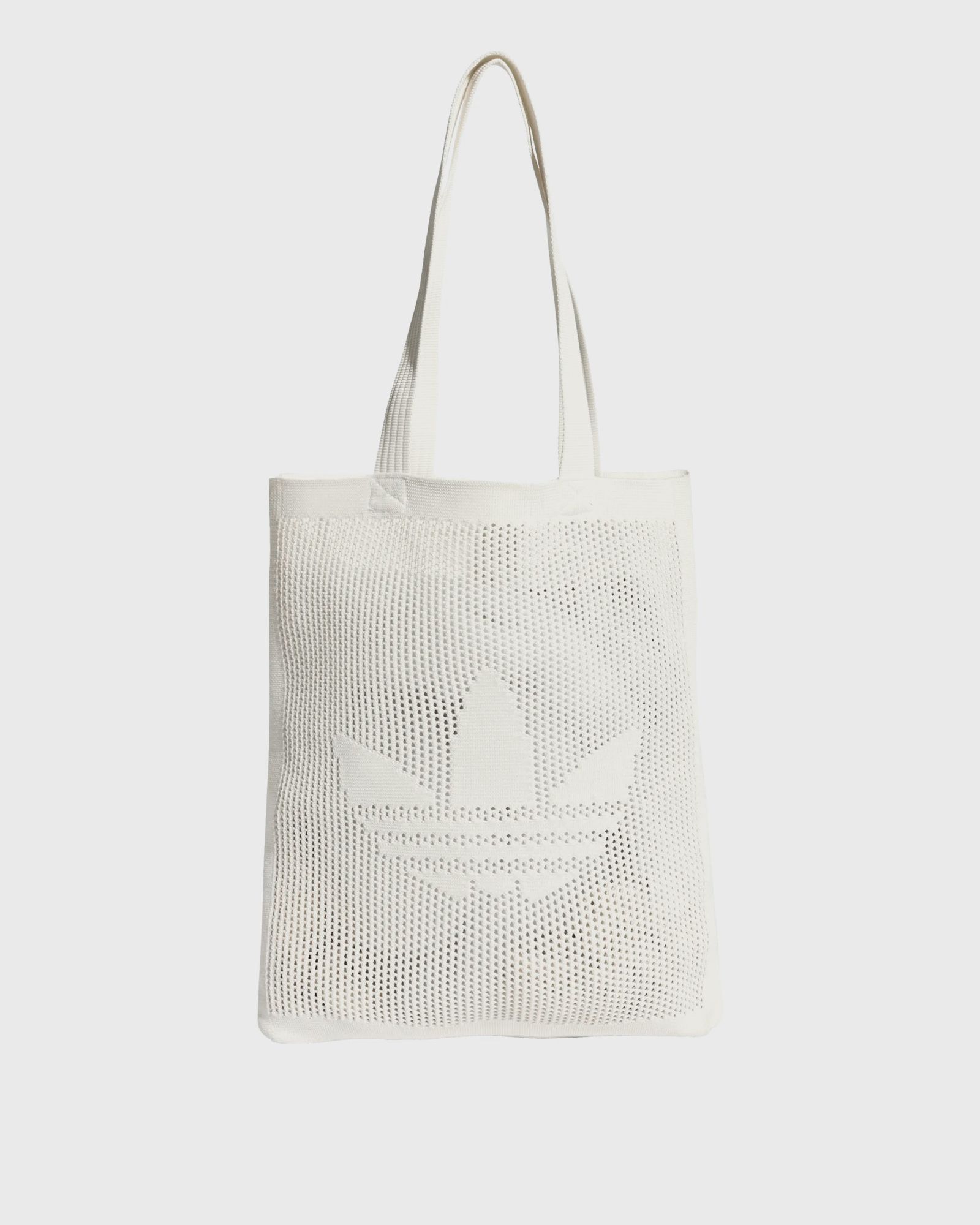 Adidas CROCHET TOTE SHOPPER BAG, white
