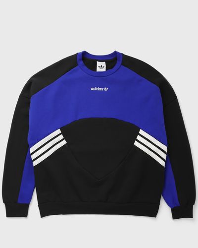Adidas CUTLINE CREWNECK SWEATSHIRT, black|blue