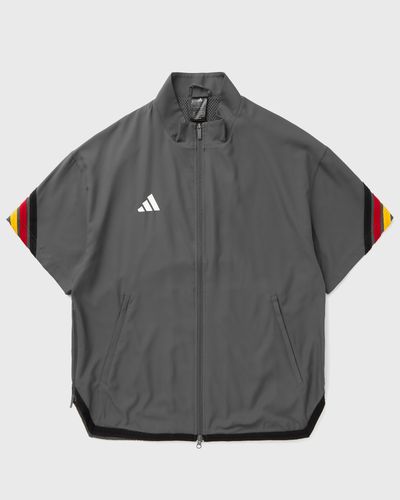 Adidas DBB Basketball Warm Up Short Sleeve Jacket, grey