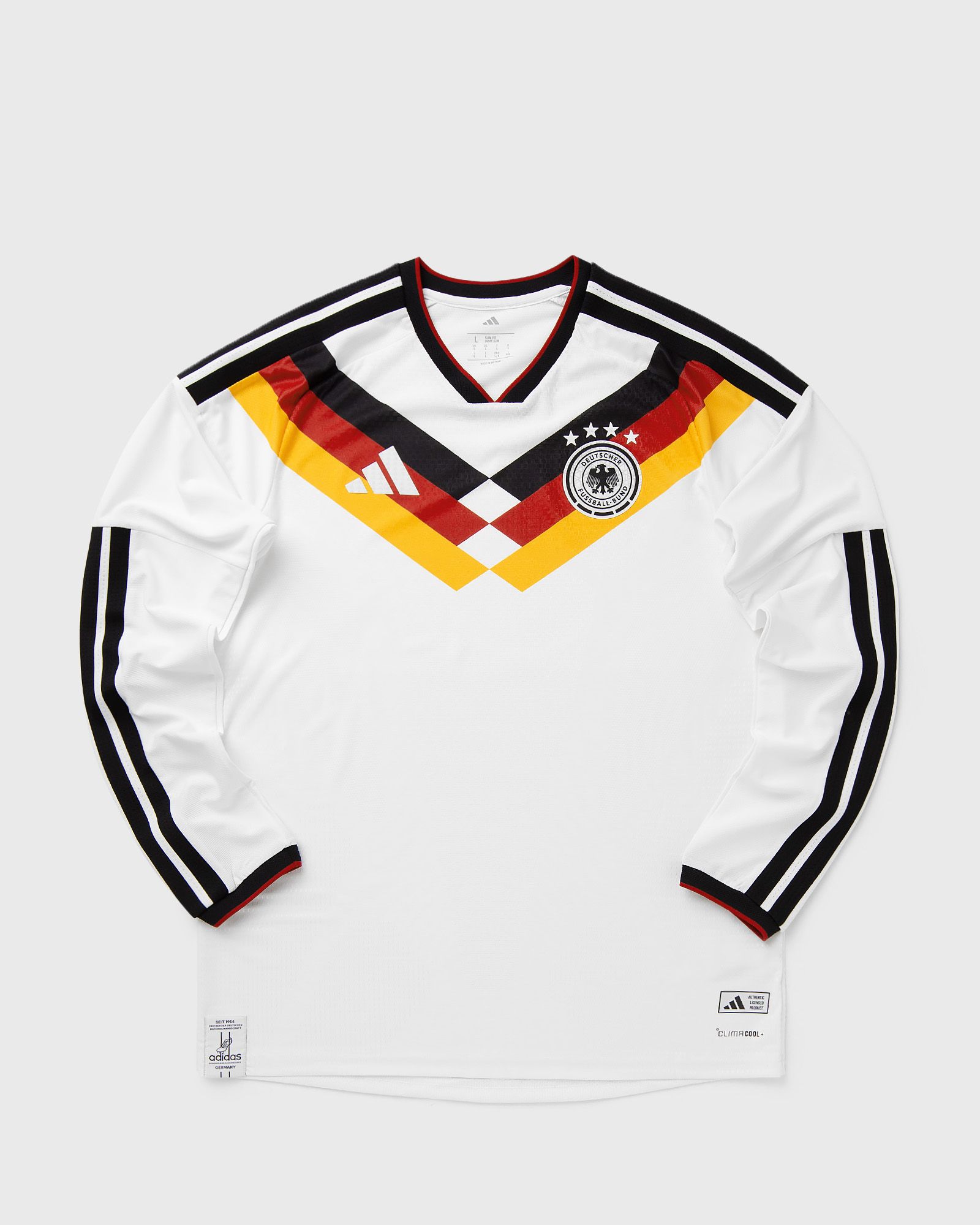 Adidas DFB Deutschland 26 Home Authentic Long Sleeve Jersey, white