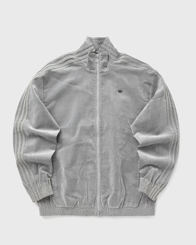 Adidas WMNS BRUSHED TWILL FIREBIRD OVERSIZED TRACKTOP, grey