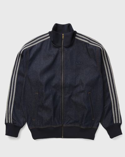 Adidas FIREBIRD ADICOLOR RAW DENIM TRACK TOP JACKET, blue