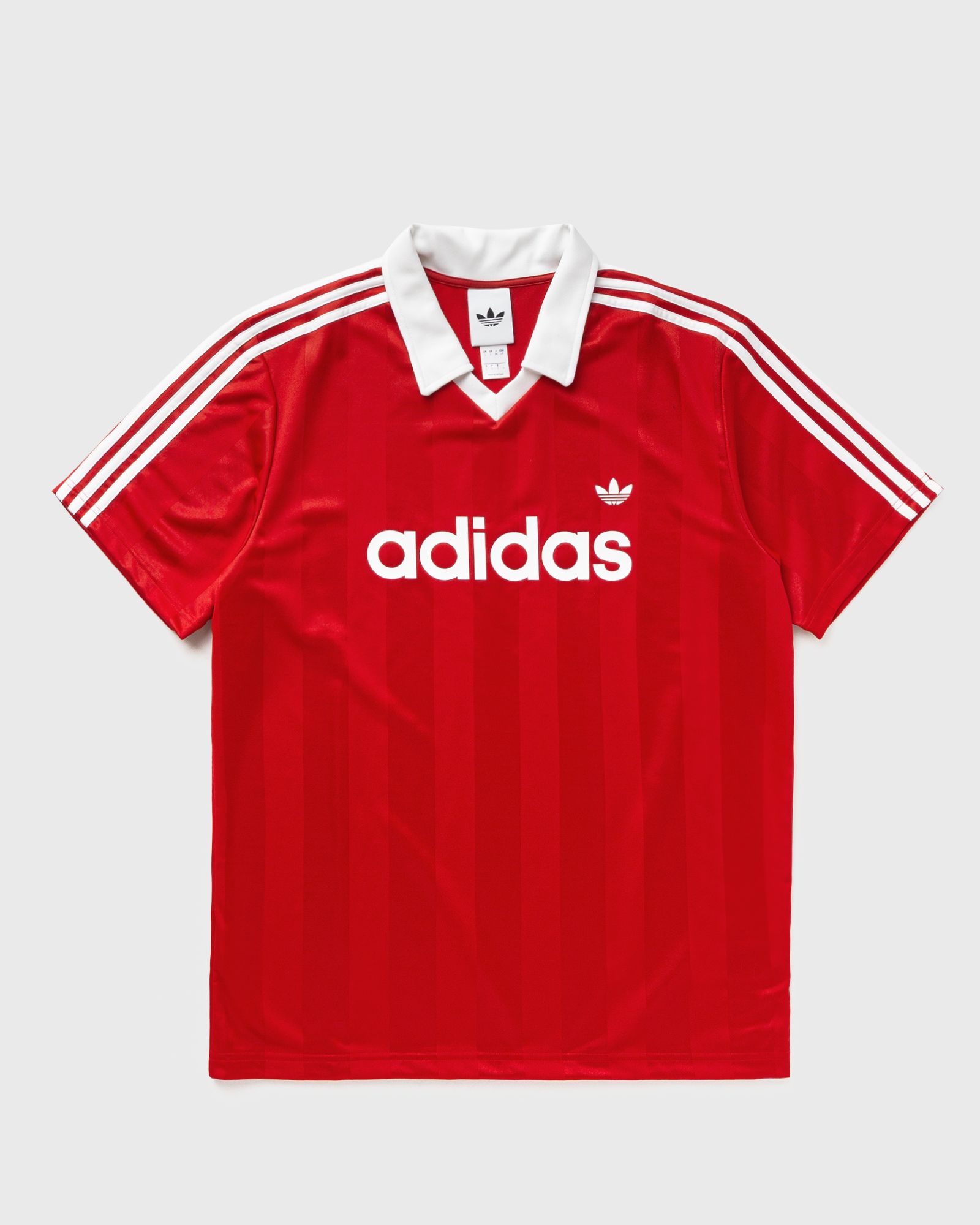 Adidas ARCHIVE COLLAR ENGINEERED JERSEY, red