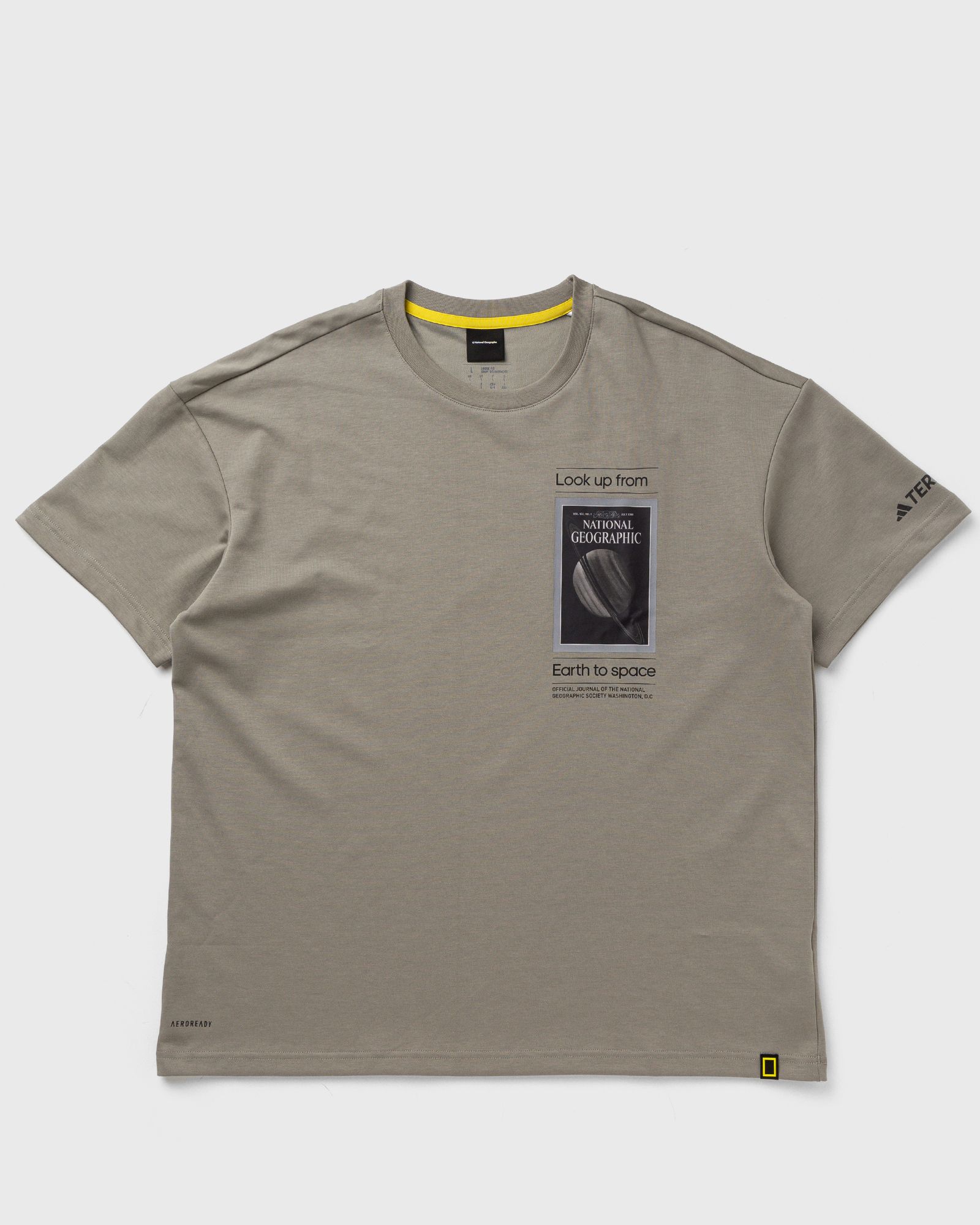 Adidas NAT GEO UF AEROREADY GRAPHIC TEE, beige